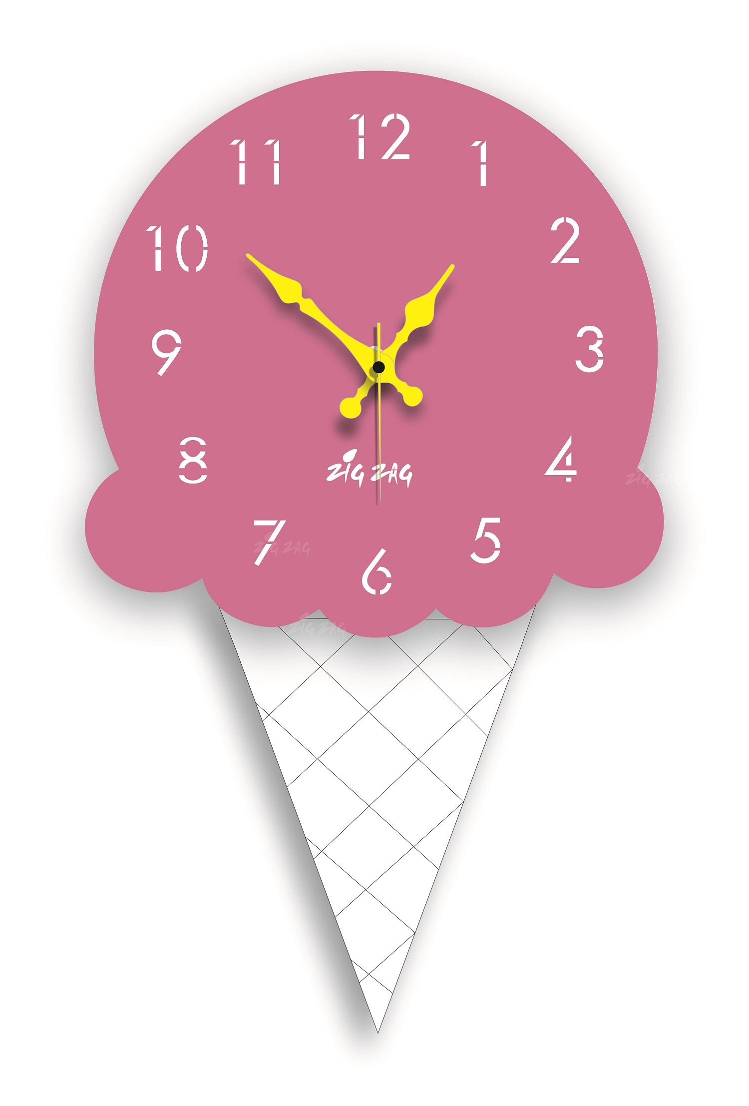 Ice Cream Funny Wall Clock For Kids Room | Daraz.pk