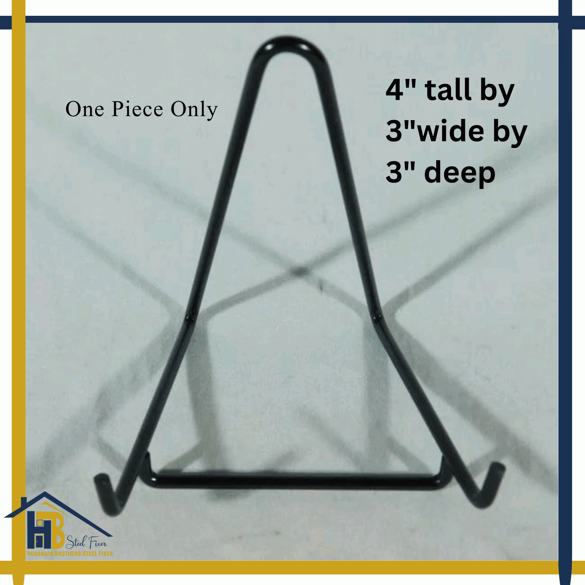 Display Photo Holder Stand, Displays Picture Frames, Decorative Plates Stand 1 Piece Customize by Hussnain Brothers Steel Fixer