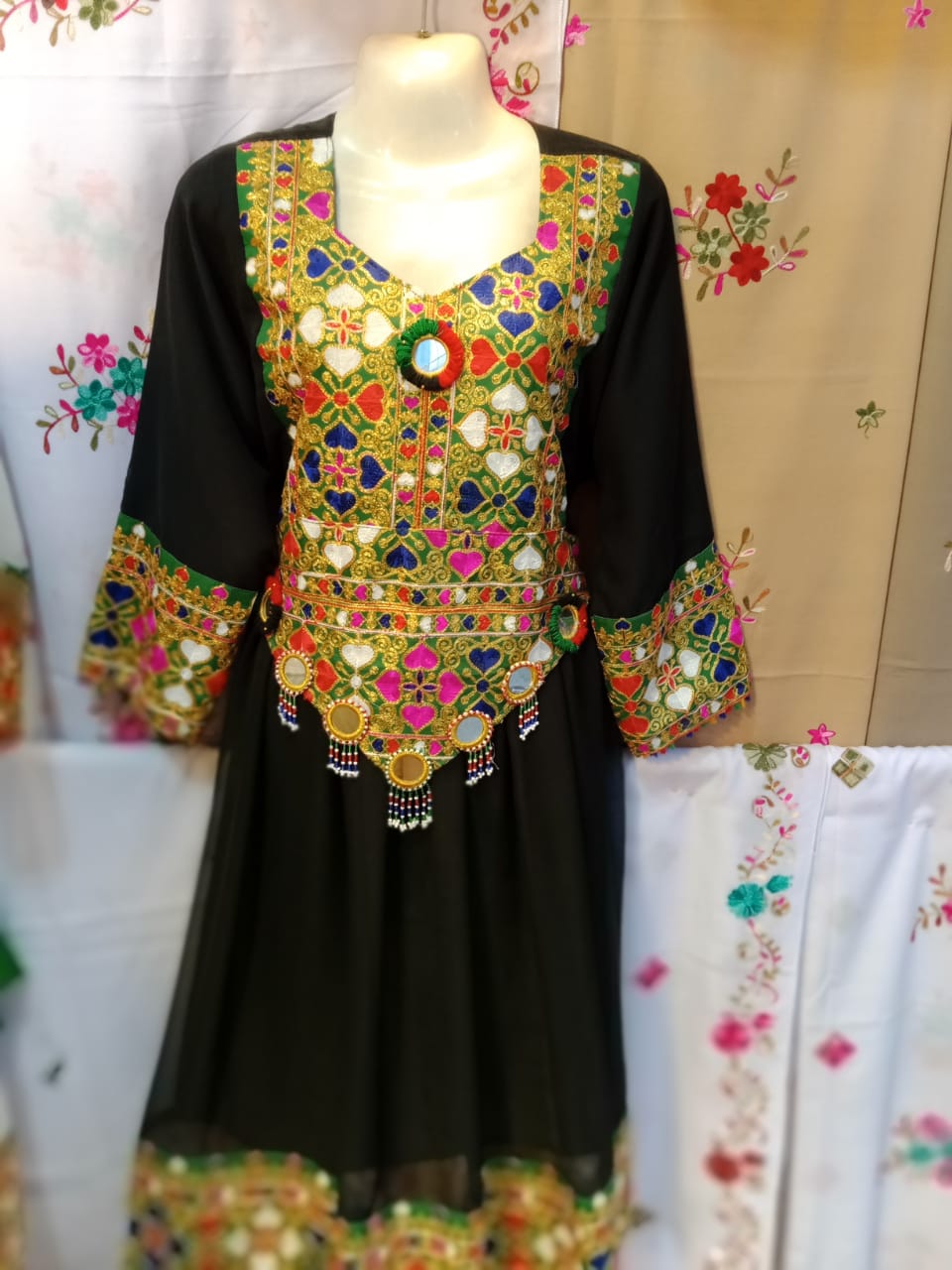 Traditional Afghan Dress for Women Traditional Afghan Dress With Full Hand  Made With Golden Embroidery - Etsy Norway