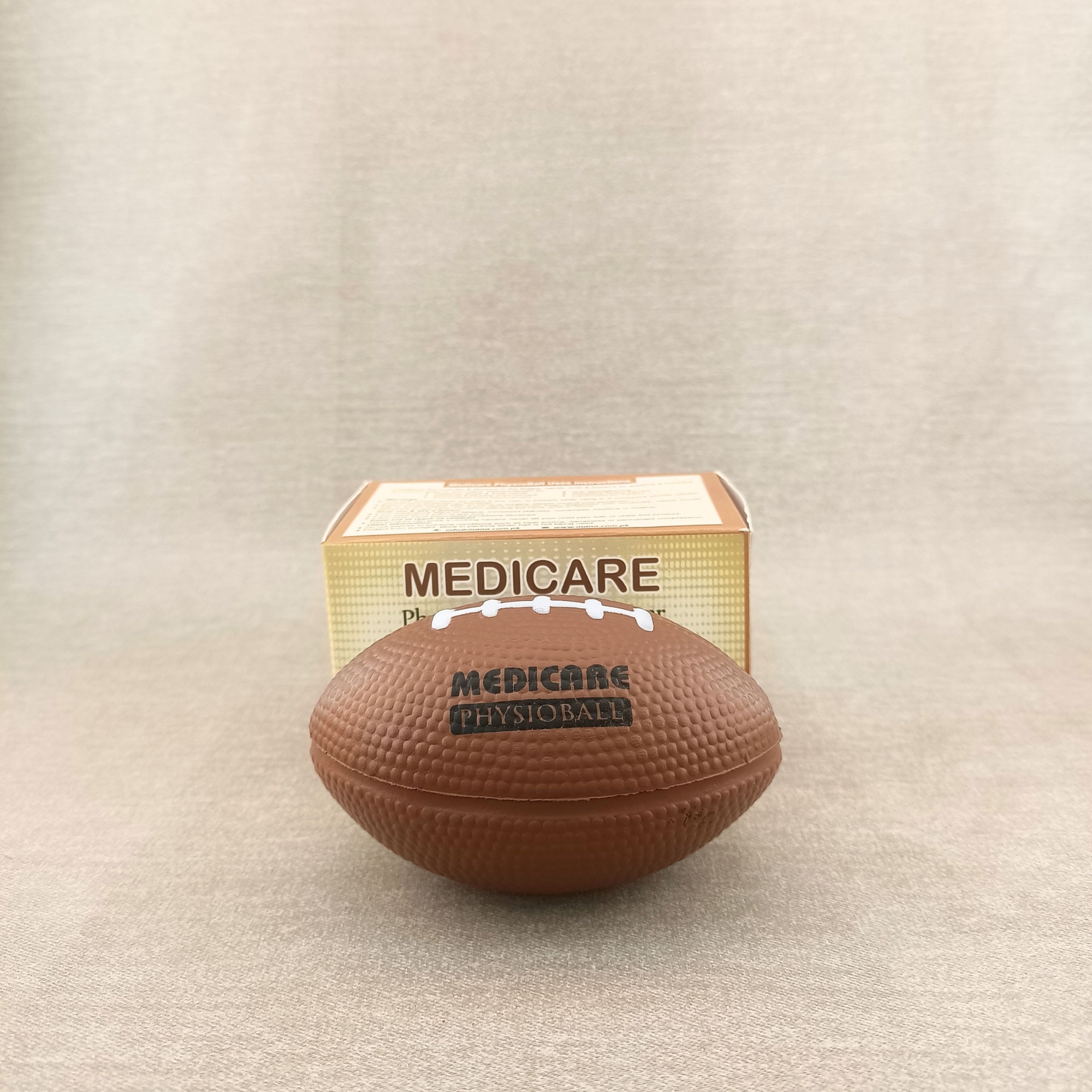 Medicare Physio Ball, 1 to 4 Pcs, Rugby Shaped Stress Relief Ball, Rugby Squishy Stress Relief Ball, Squeeze Ball, Imported Physio Ball, Hand Strengthening exercise, Hand Rehabilitation Exercise, Mini Football Sports Stress Ball, Made in Taiwan