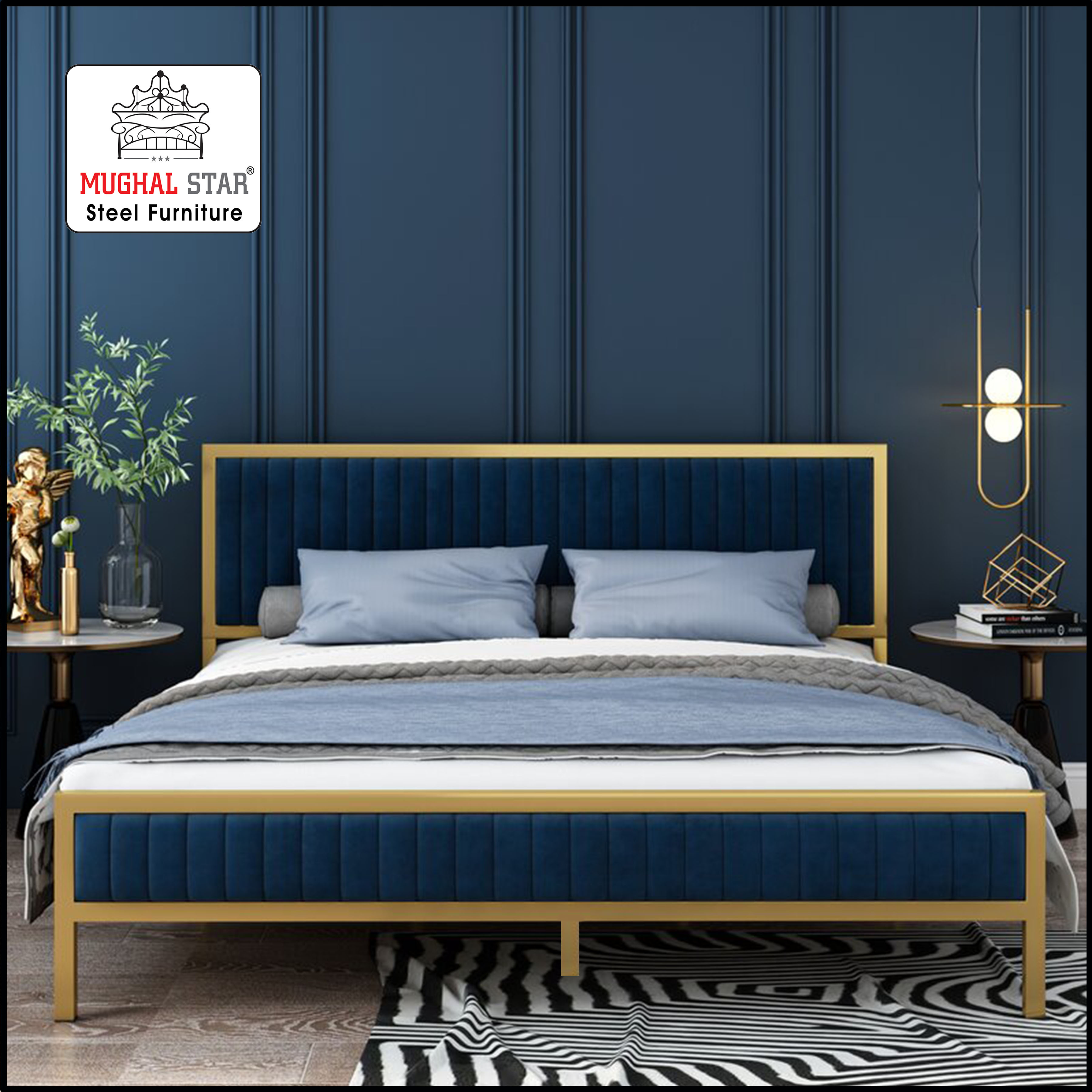 Super Delux Bed, Iron Bed, Double Bed, Mughal Star Steel Furniture