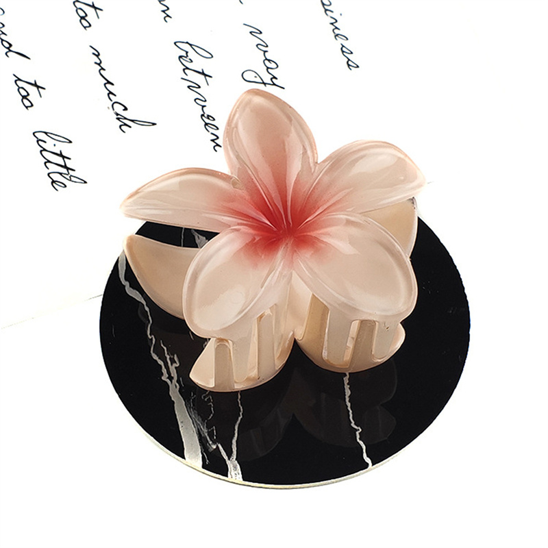 Flower Hair Claw Clips Hawaiian Flower Hair Claw Clips Hair Hold jaw clip Fengshi Daraz.pk