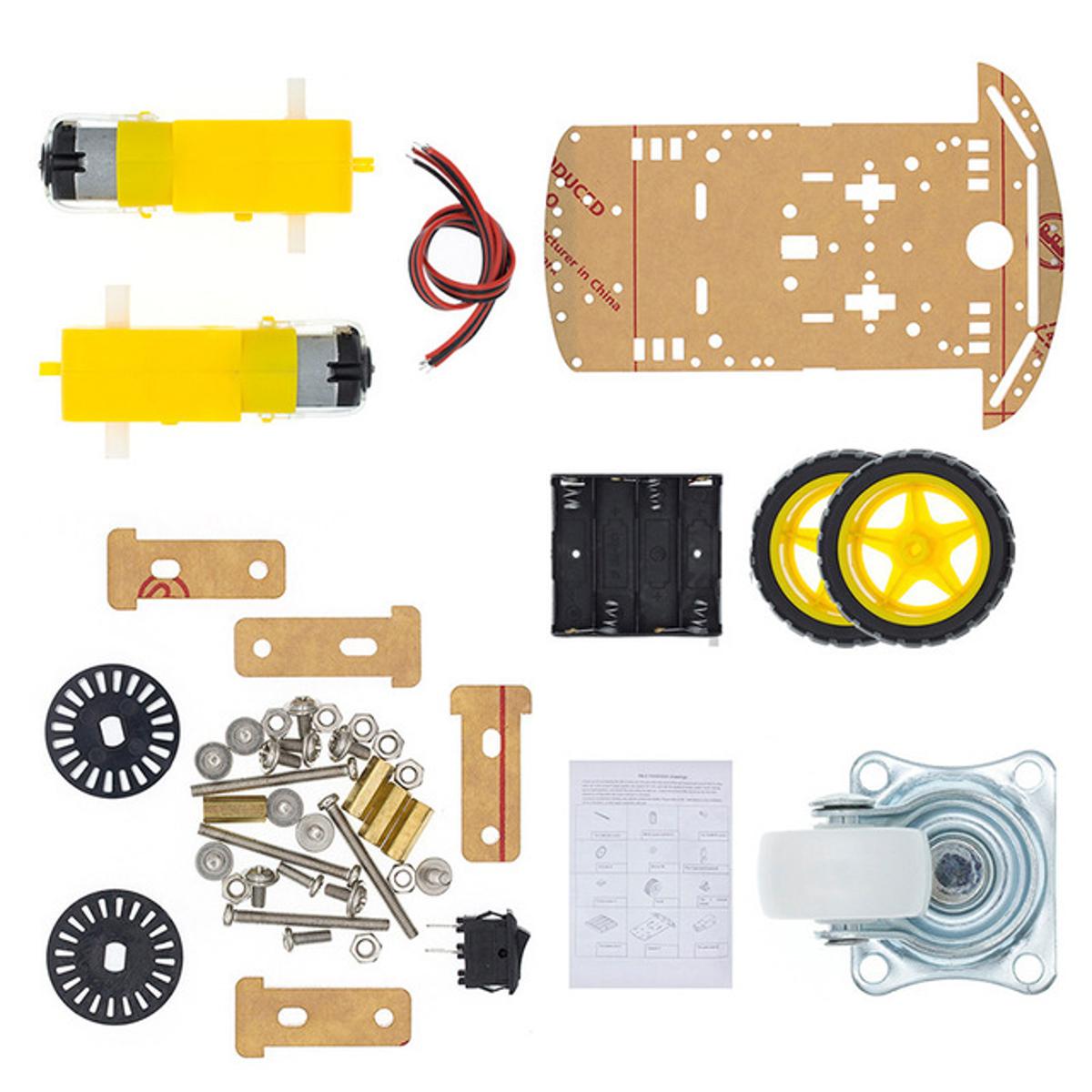 Smart Robot Car 2WD Motor Chassis /Tracing Car Box Kit Speed Encoder With Battery Box