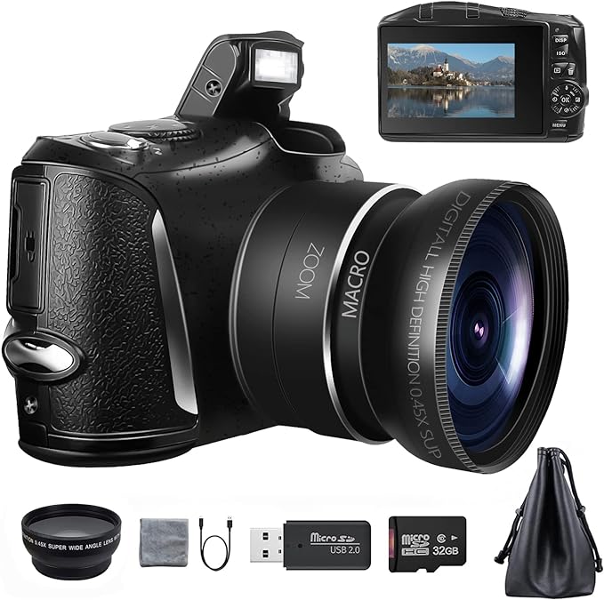 NBD Digital Camera 4K Ultra HD 48MP for Photography Video and