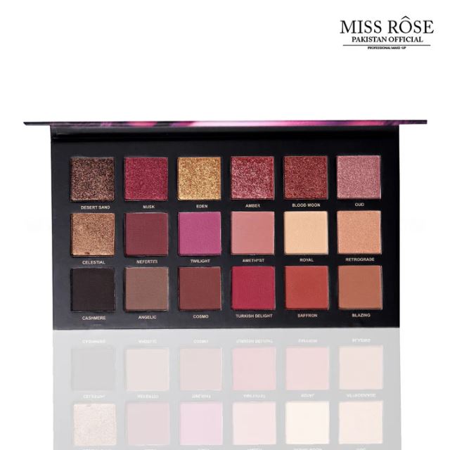 Miss Rose Twilight Dusk Professional Eye Shadow Palette 19.8g - High-Quality Shimmer & Matte Finish