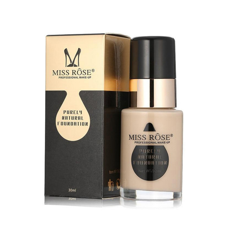 Miss R Waterproof Moisturizing Oil Free Full Coverage Deep Whitener Liquid Foundation 30Ml  All Colour available