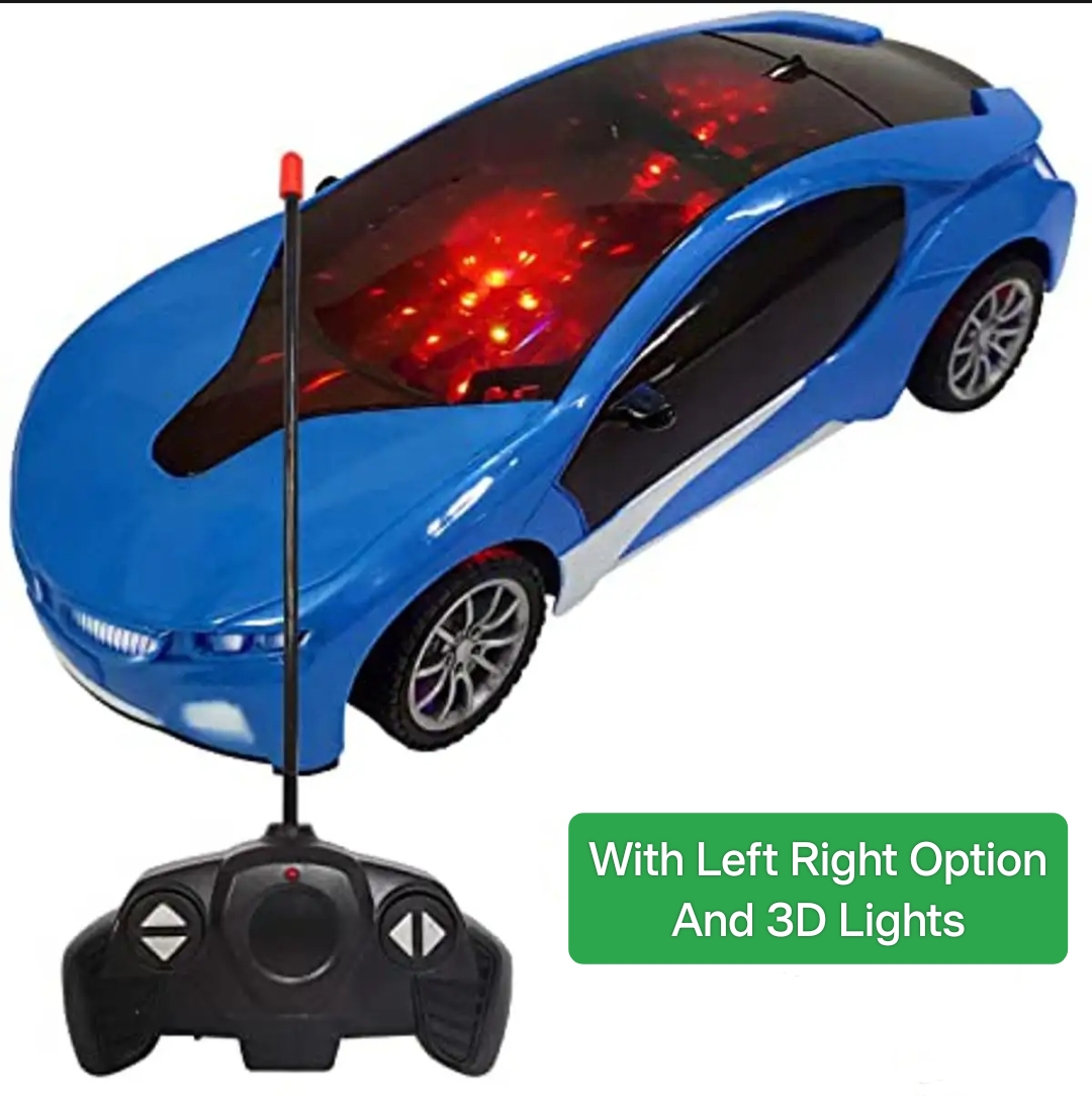 Remote Control Left Right 1:22 SCALE (Non Rechargeable) 3D Famous Car 4 Channel RC Cars With 3D Lights Best Quality