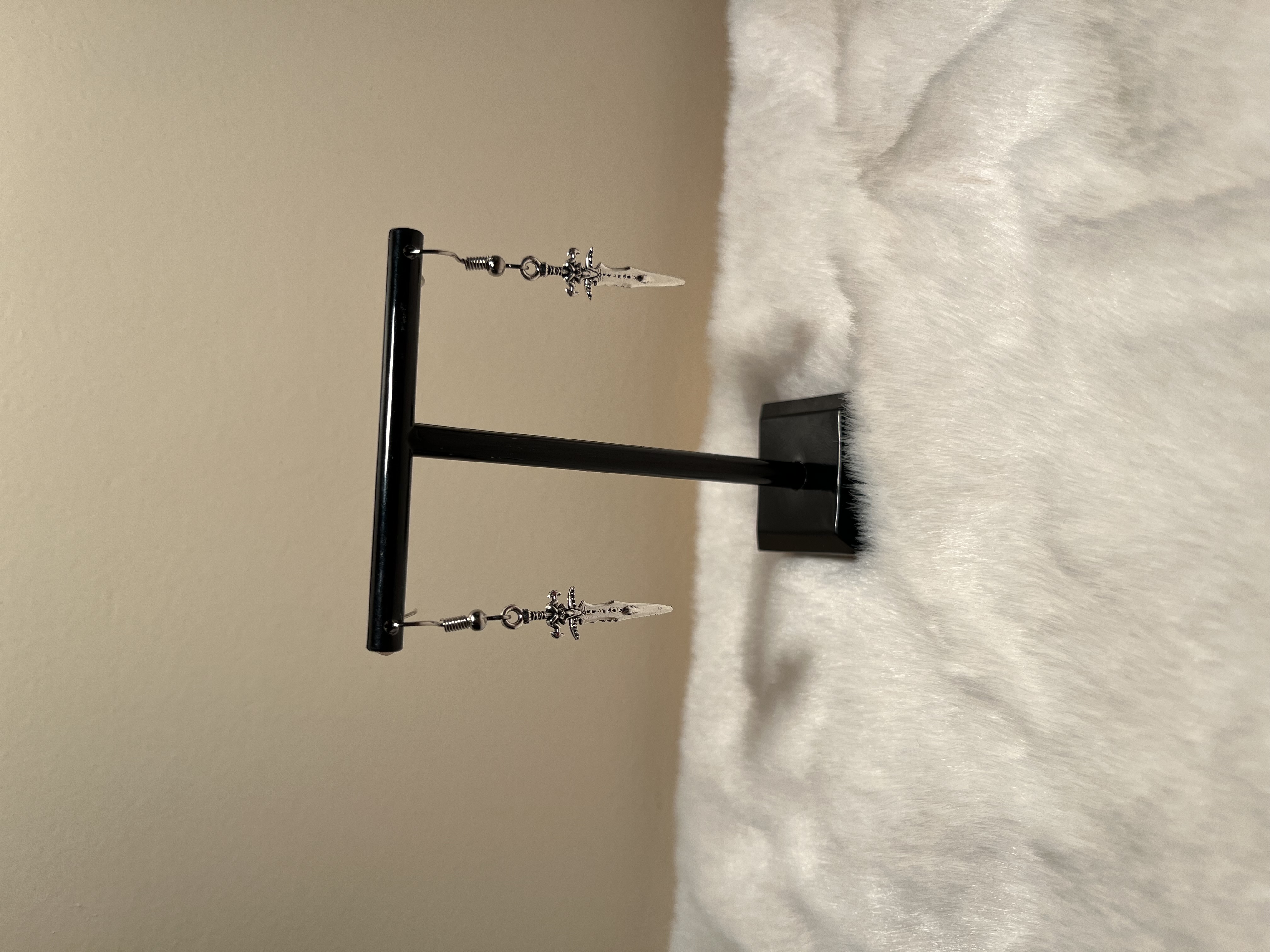 Sword Dangle Earrings for Women & Girls – Gothic Punk Silver Drop Earrings | Trendy Fashion Jewelry
