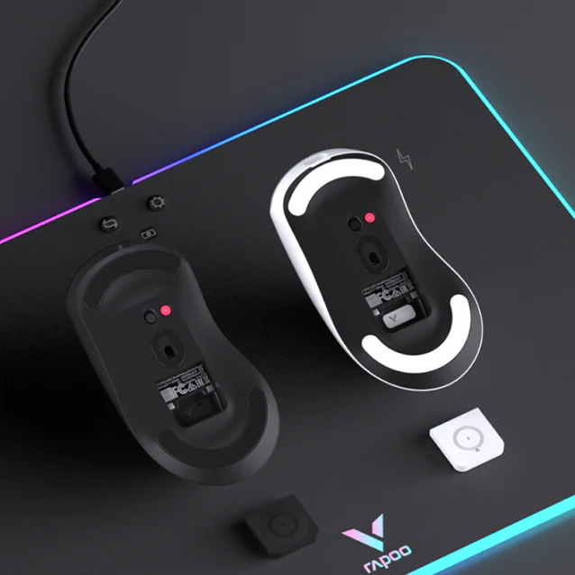 RAPOO VT3 PRO MAX Wireless Gaming Mouse White 8KHz Wired and 4KHz Polling Rate Wireless Connection 30000 DPI 8 Programmable Buttons Wireless Charging Support with Pro Sensor 19 8389e70ced78169489510e546e61f3a6