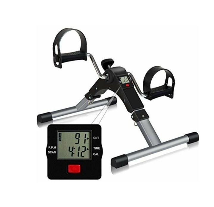 Exercise Cycle  Portable Pedal Exerciser  Digital Display Monitor  Arm & Leg Workout Machine  Compact Fitness Equipment for Home, Office & Physical Therapy  Adjustable Resistance  Low Impact Exercise Bike