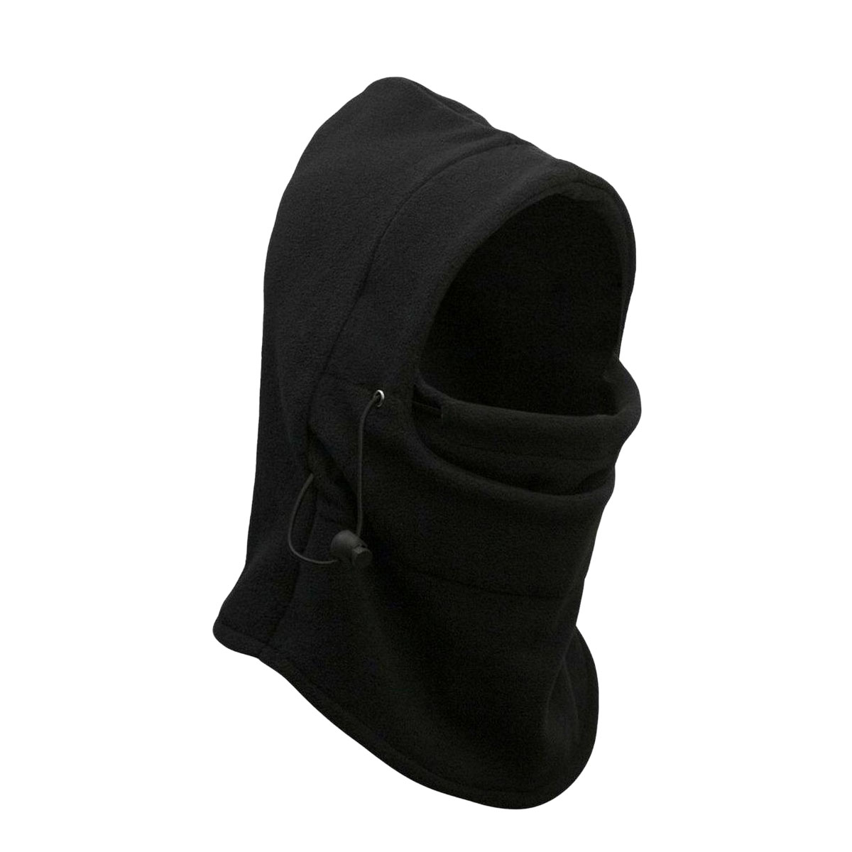 1 Piece Hat Hood Ski Bike Wind Stopper Mask Monkey Cap Adjustable Windproof Face Masks for Motorcycle Riding, Skiing, Snowboarding,Cycling, Thermal Fleece Balaclava Face Mask Head Warmer for Men/Women/Kids Cold Weather (Black)