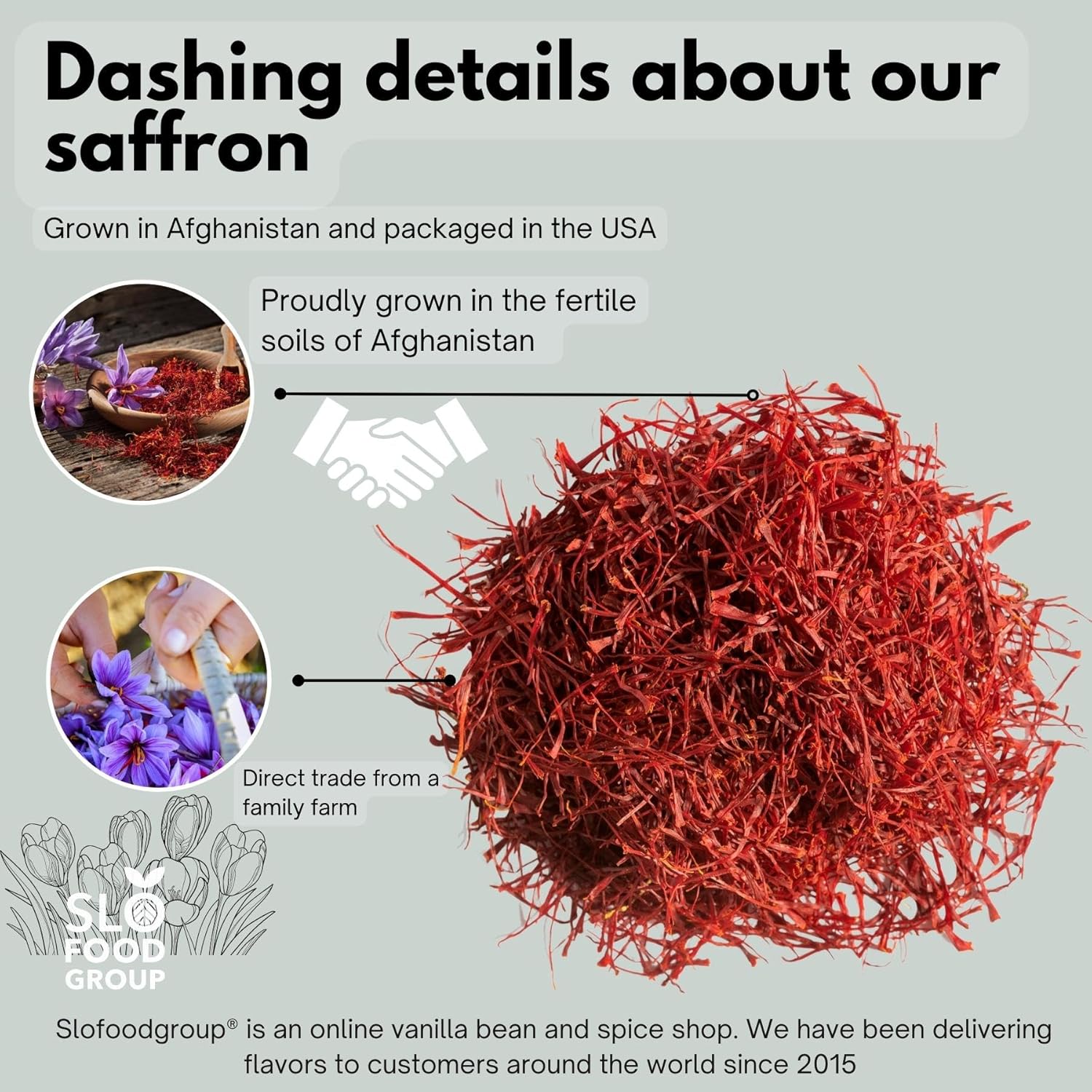 Premium Quality Saffron Threads, All Red Saffron for cooking, tea ...