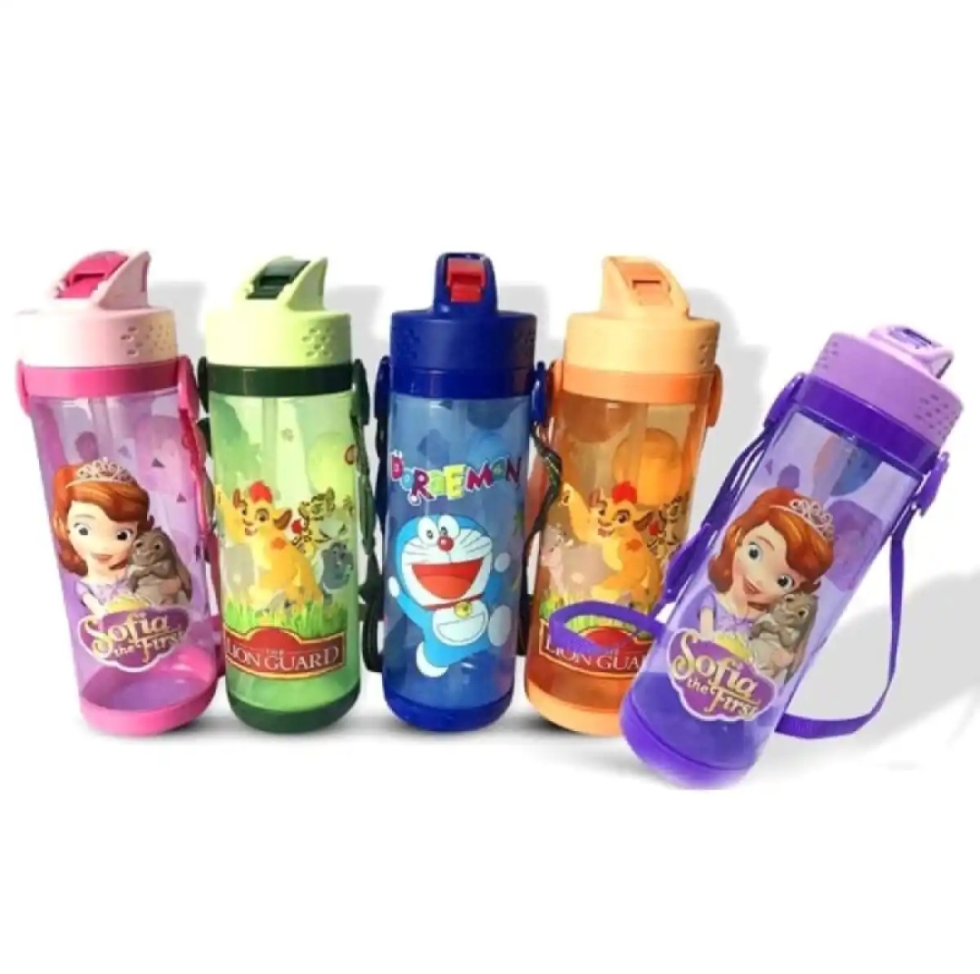Bright School Water Bottle for kids Boys & Girls Design & color  May vary