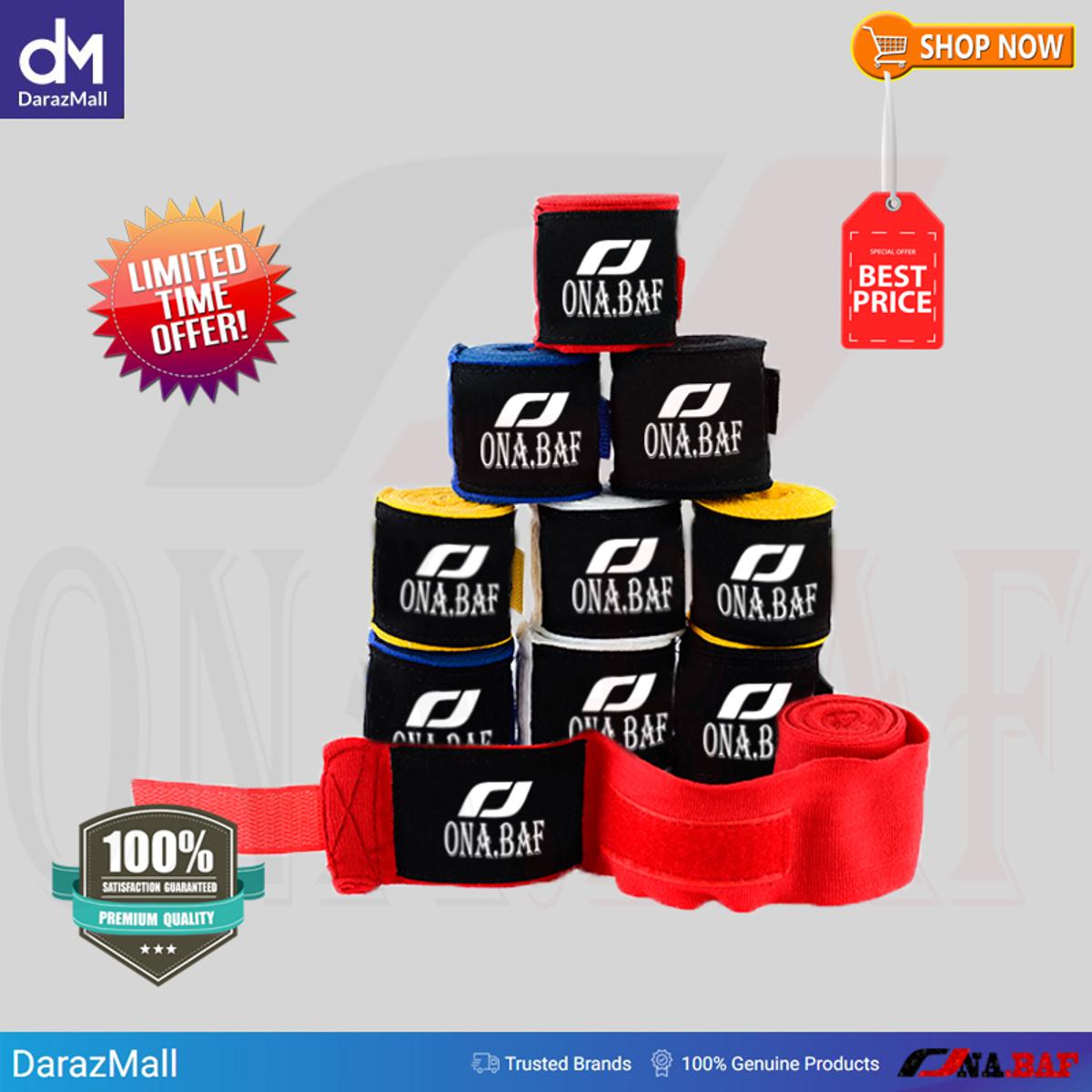 Hand Wraps Pair | Boxing | Martial Arts | MMA | Gym | Fitness | Weight Lifting | Bodybuilding By ONA.BAF