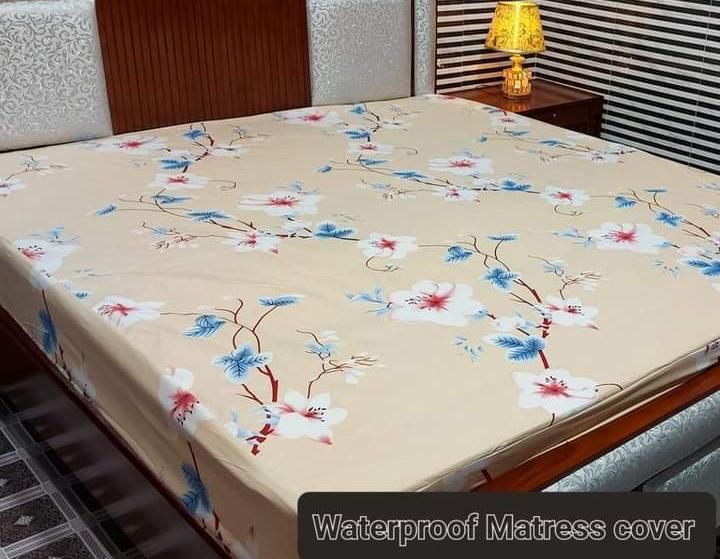 Waterproof Mattress Cover, King Size Printed Mattress Cover, Mattress