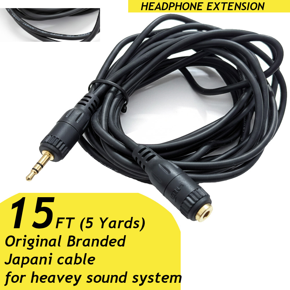 Original Japani Headphone Extension Cable Cable 3.5mm Aux Audio Extender Cord | 3.5mm TRS Microphone Extension Cable for Cameras