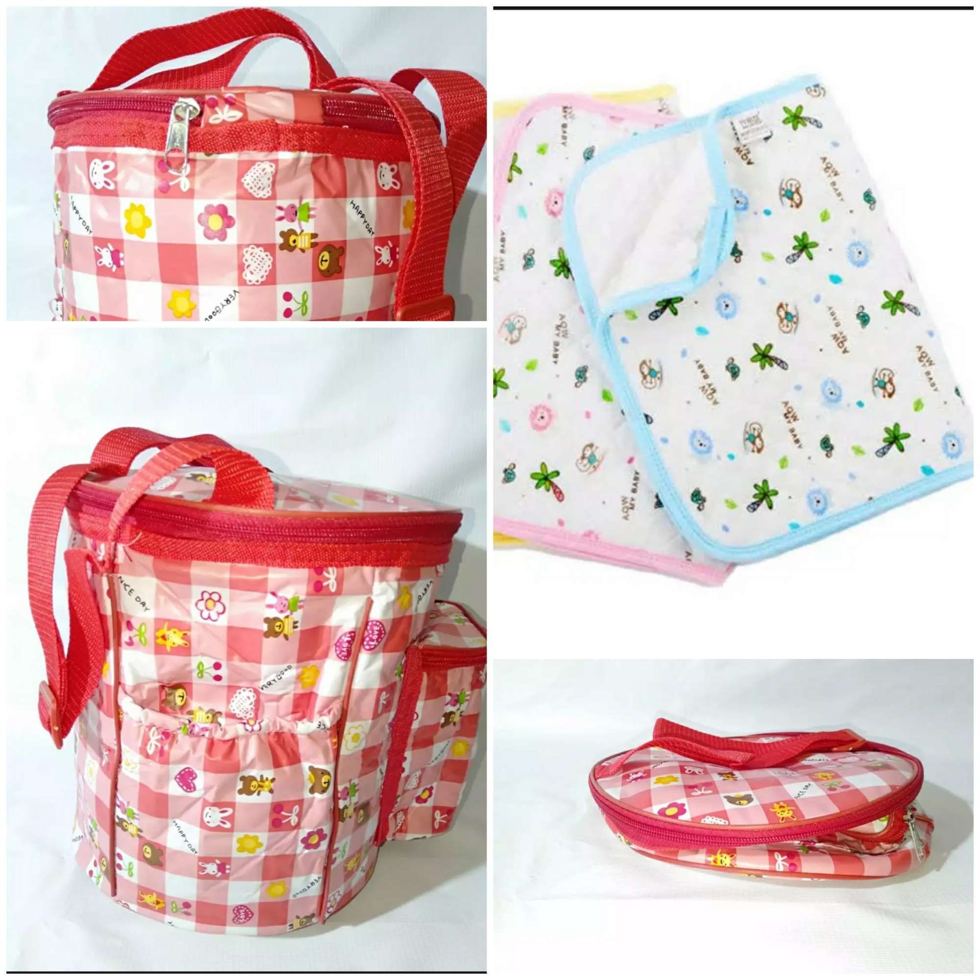 Baby Diaper Bag In New Design With Dipper Changing Mat In Multecolours