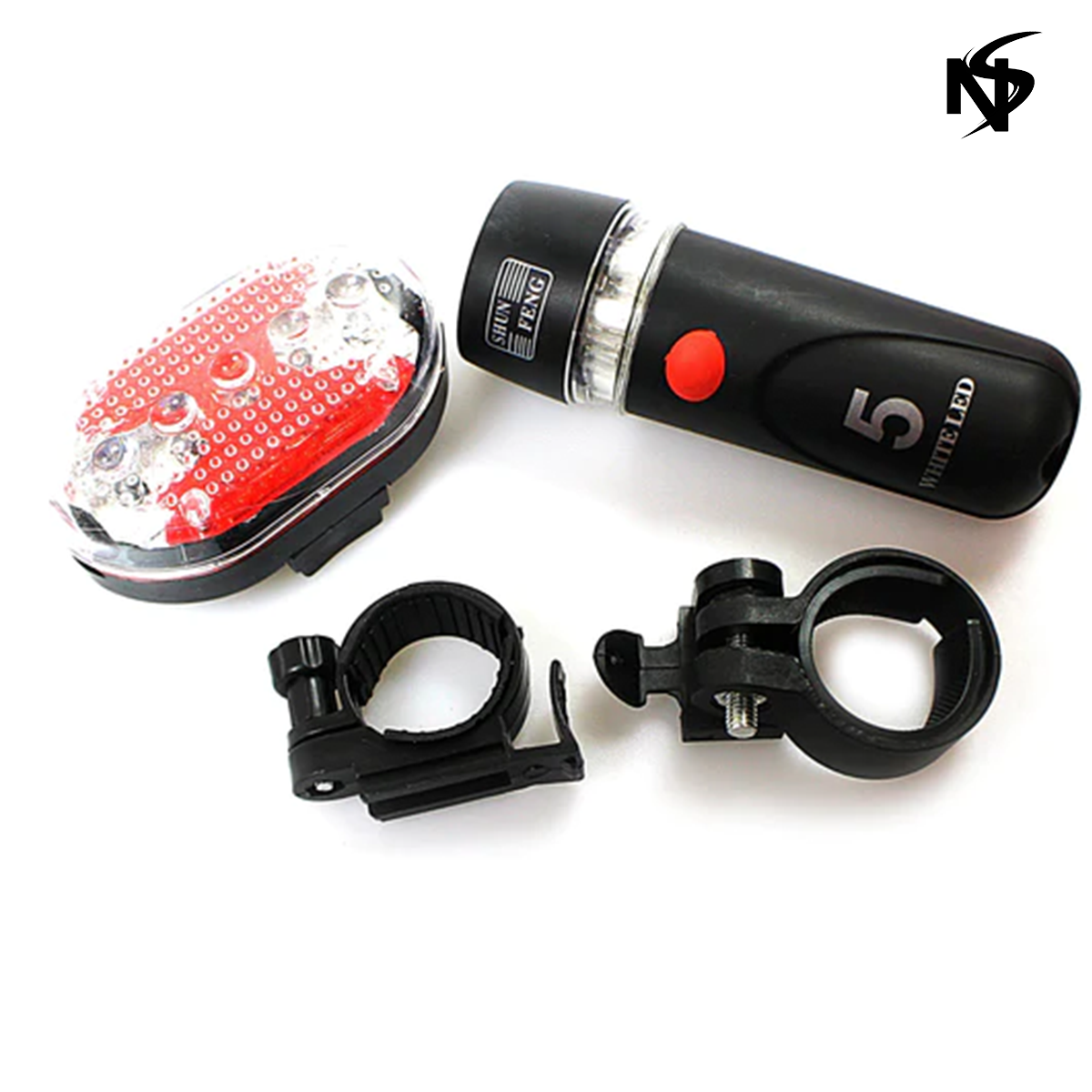 Bicycle Lights 5 LED Power Beam Torch Flashlight Bike Front Light Headlight Taillight Road MTB Mountain Bike Bicycle Accessories