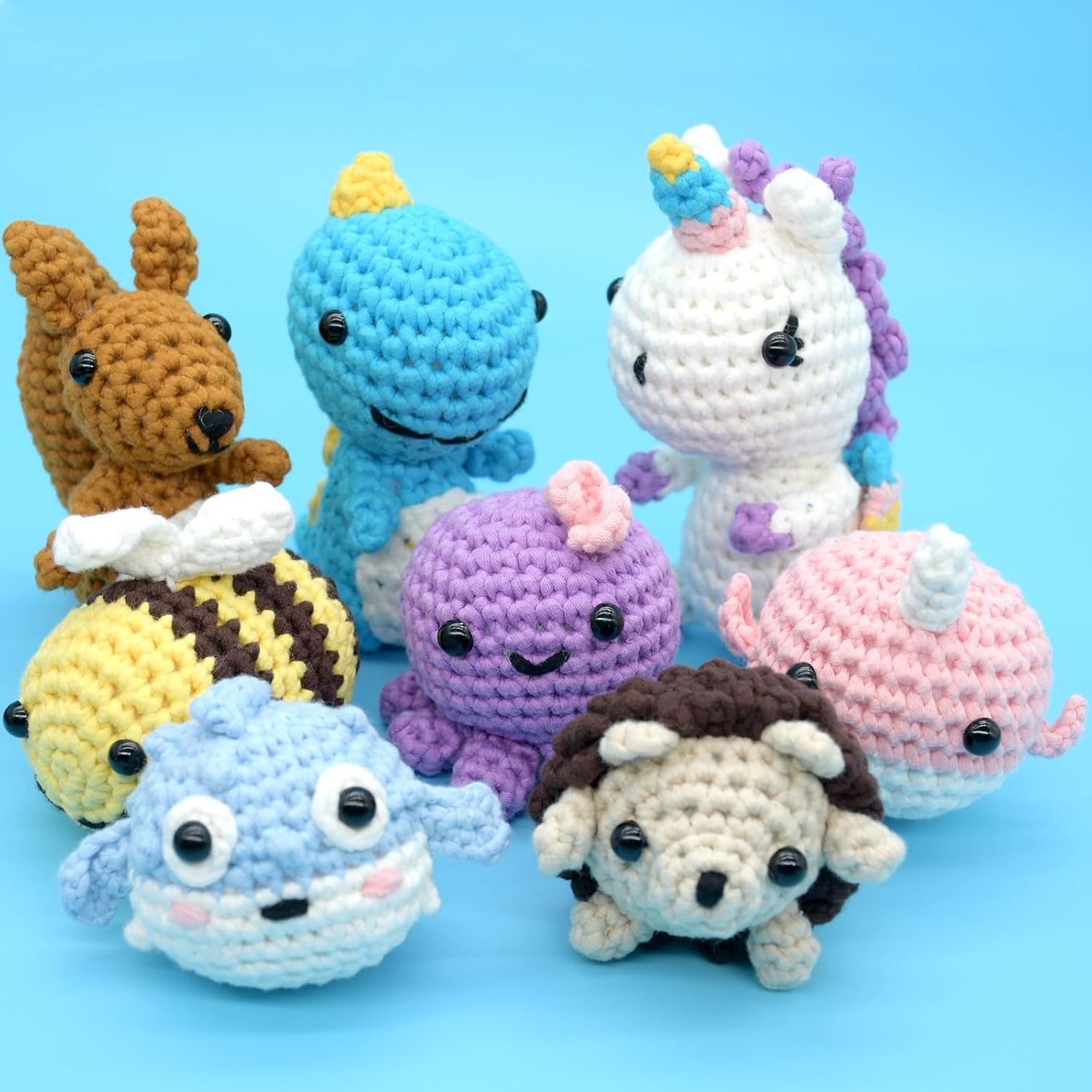 Pack of 8 Baby Soft Multicolor Yarn Set – Premium Knitting, Crochet & Embroidery Thread for Baby Clothes, Hand Sewing, DIY Crafts & Handmade Projects