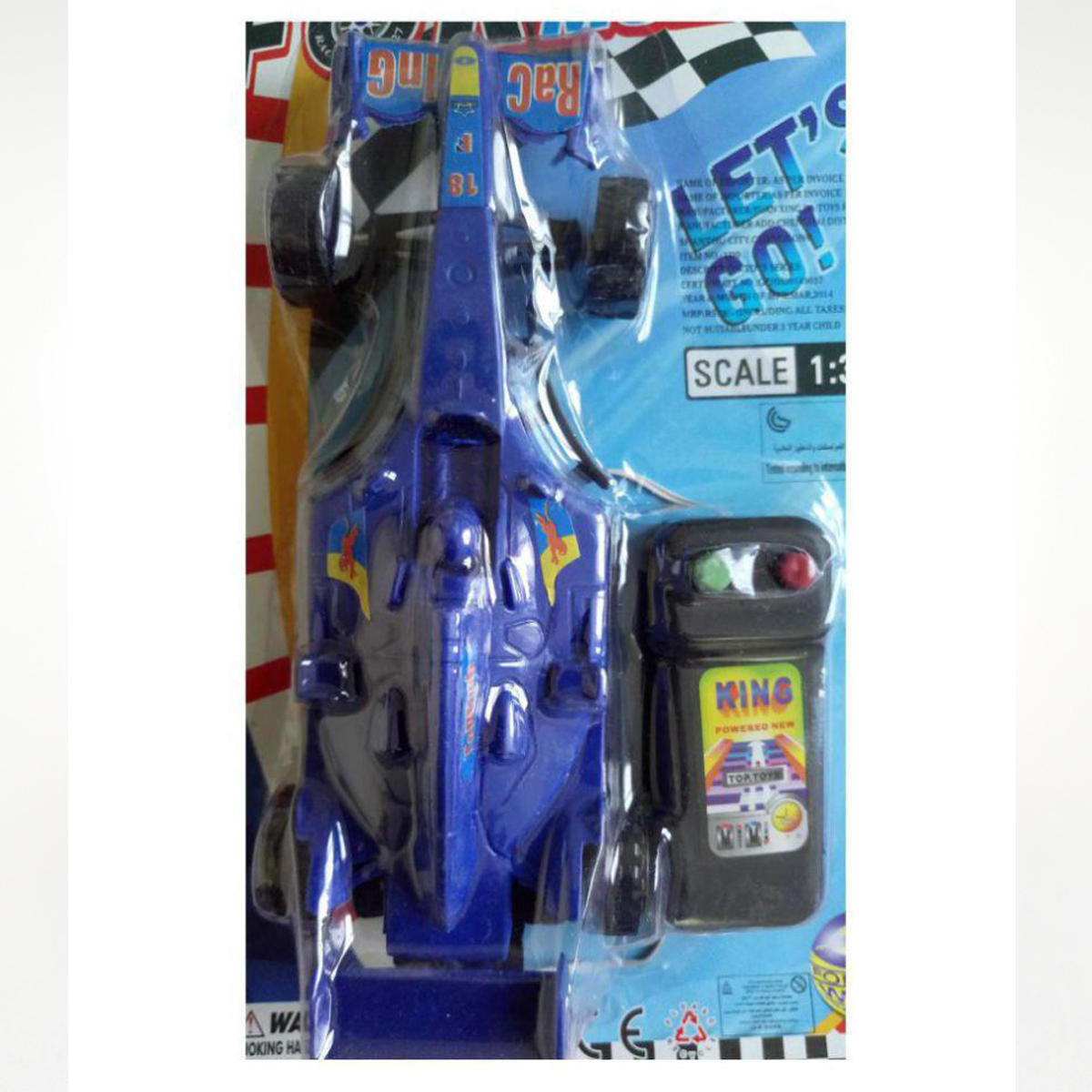 Kid's Formula F1 Car with Wire Remote Control (Multicolour)