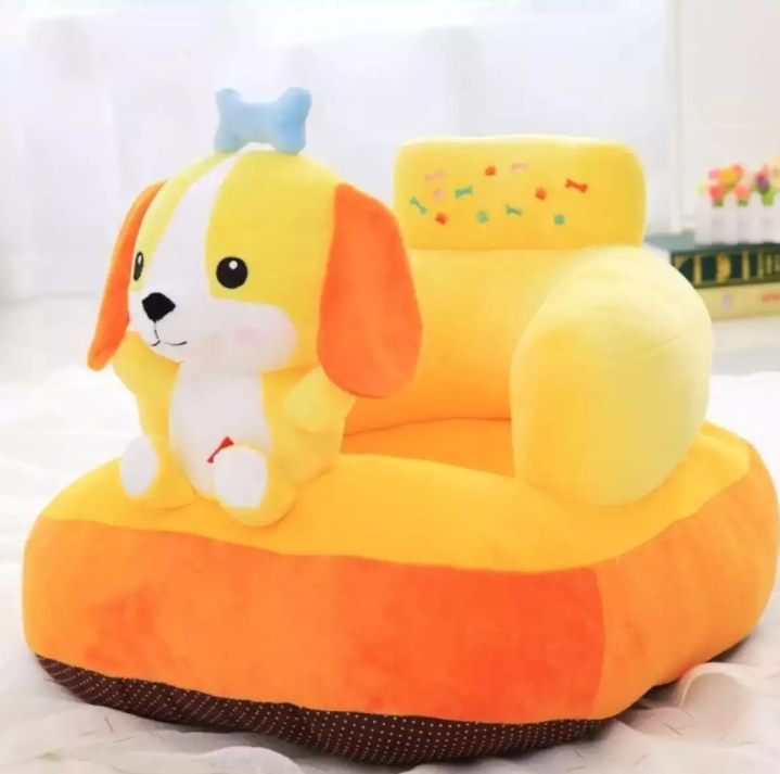Baby's Cute Cartoon Plush Toys Support Chair Infant Learning To Sit Removable & Washable Baby Soft Seats Sofa