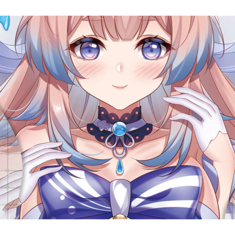 Mouse stereo da polso per computer, modello God Game originale, Coral Palace, Heart Sea, Cute Girl, Anime_voghion.com