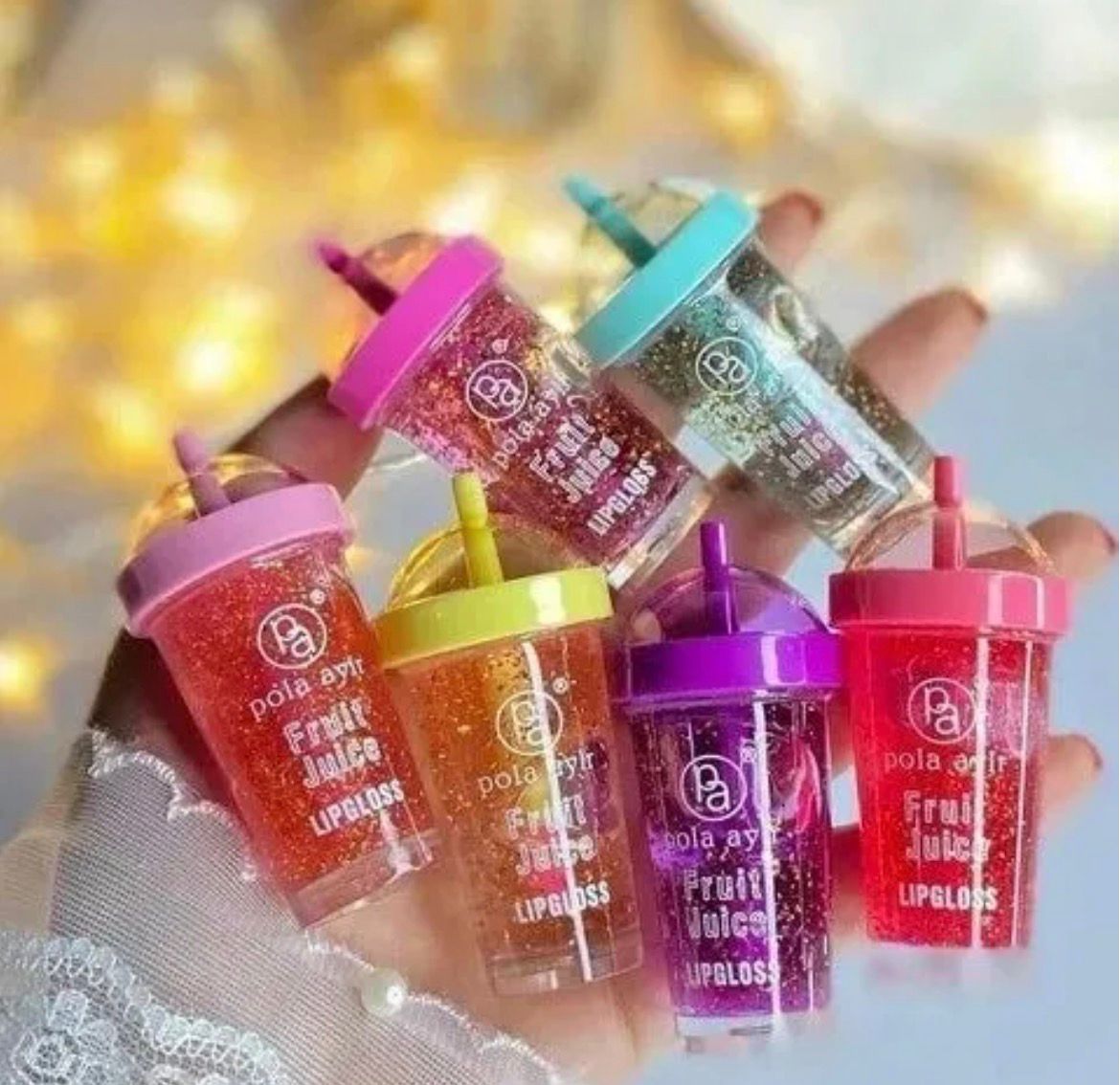 New Poly Ayir 1 Piece Soft Drink Glitter lip gloss