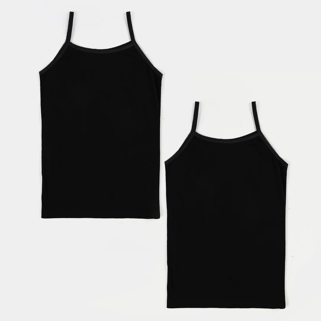 Pack Of 3 Women Simple Camisoles Biddies Stretchable Pure Cotton Tank Tops for Women Girls| Bra Vest for Girls Strap Cotton Sleeves Thin Camisole Vest Solid Top