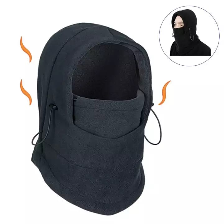 Thermal Fleece Balaclava Hat Hood Ski Bike Wind Stopper Mask Monkey Cap For Men Women Kids Adjustable Windproof Face