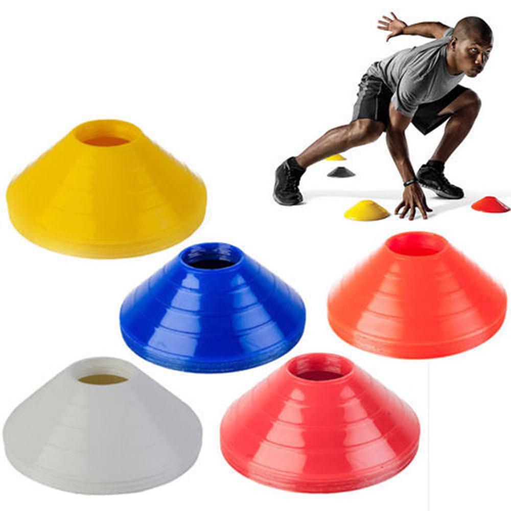 Football Training Marking 12 Pcs Football Training Cones Hockey road safety goal keeper shin space marking