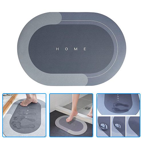 Anti-Slip Bathroom Super Absorbent Dry Feet Toilet Doorway Carpet Rug Family Entrance Door Mats Bedroom Kitchen