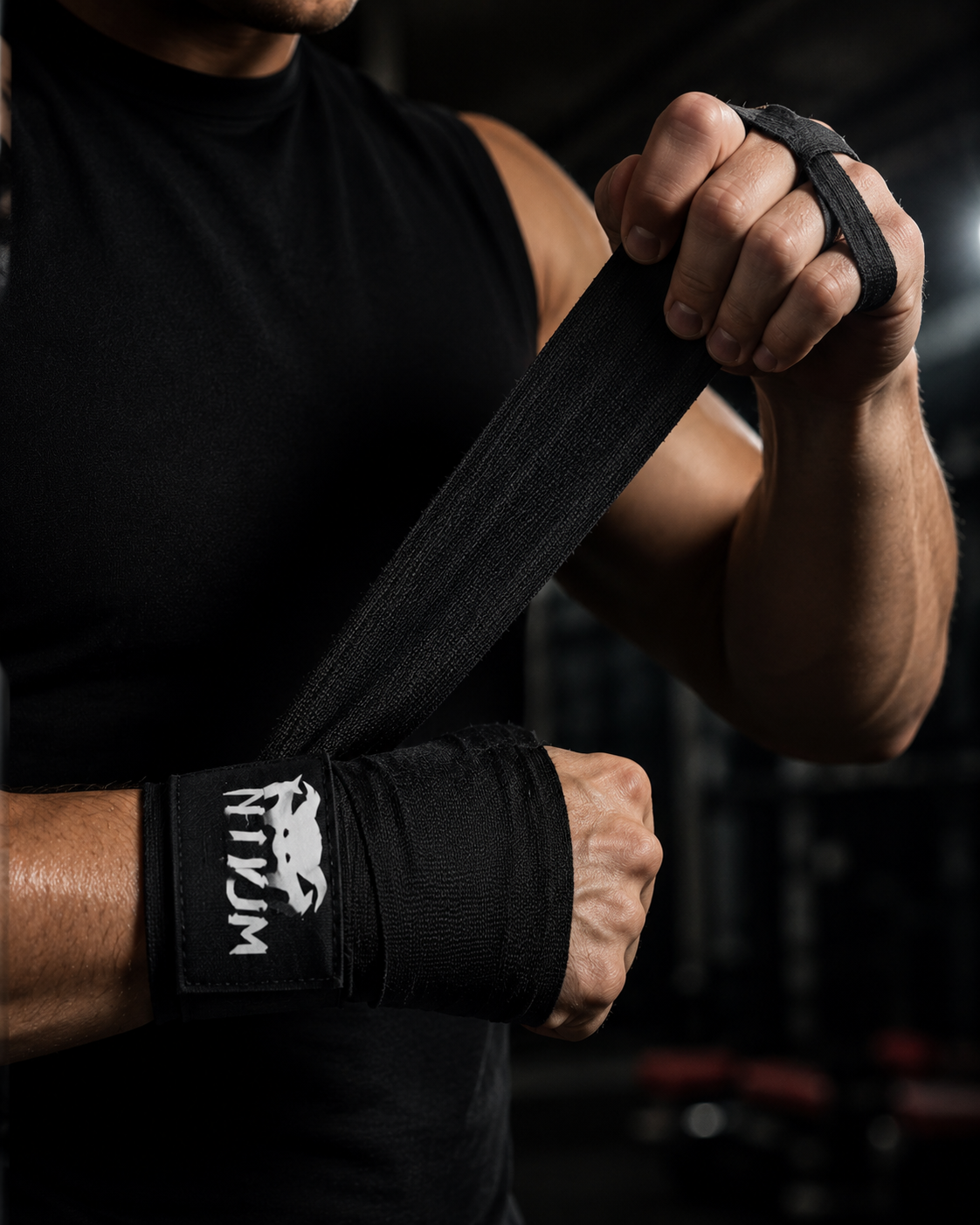 Boxing Hand Wraps Cotton Wrist Support Bandage for Boxing MMA Weightlifting Kickboxing Karata Martial Arts Muay Thai Gym Training (Pair)