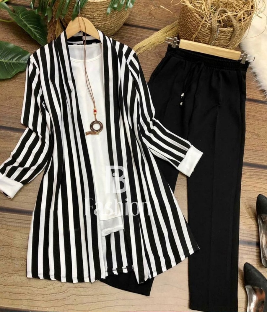 Western Style 3 Piece Stitched Dress 
