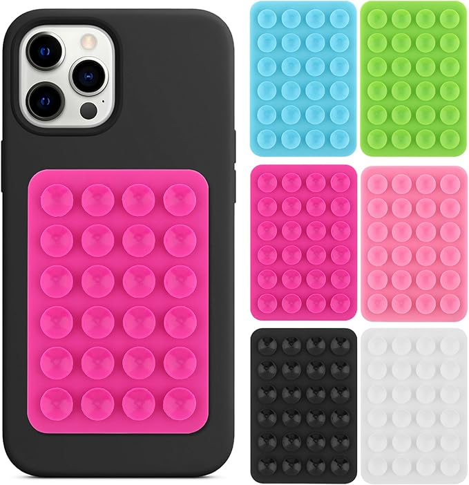 Silicone Suction Pad Phone Holder Self-Adhesive Rubber Mat Double Sided Suction Cup Adhesive Rubber Suction Mobile Holder Silicone Suction Phone Case Mobile Suction Holder Pad Anti-slip Mount Phone Cover Self-Adhesive Rubber Mat for All Mobile Devices price in Pakistan