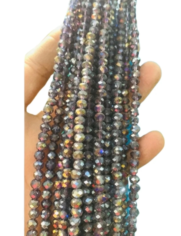 6mm Crystal Beads (80+ Pieces) for DIY Jewelry Making & Clothing Designs – High-Quality AB Crystal Beads | Yarn Vista