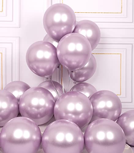 Pack of 30 Premium Metallic Chrome Balloons – Multicolor Balloons for ...