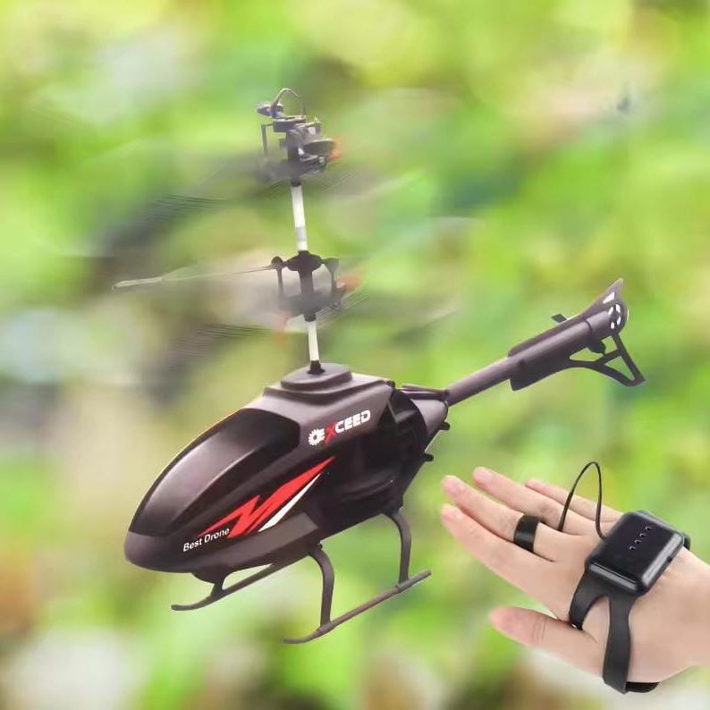 Dynamic Motion Sensing Helicopter Toy – 2-in-1 Hand Sensor & Remote Control, USB Rechargeable, Flies up to 32 Feet (Ages 14+)