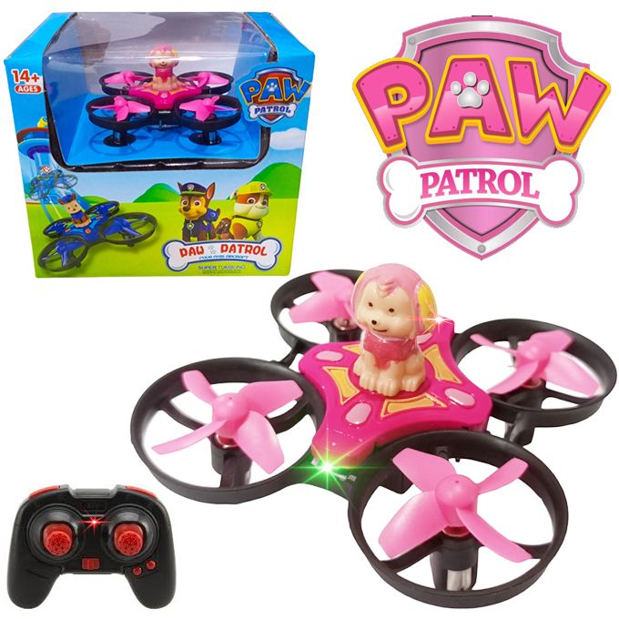 Remote Control Mini Drone With Paw Patrol Figure Rechargeable