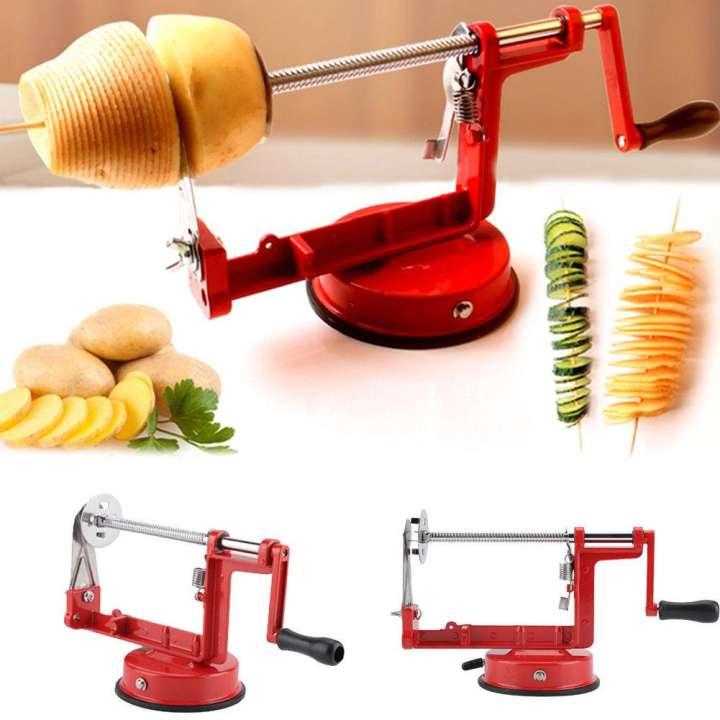 Manual Kitchen Spiral Potato Chips Twister Slicer Cutter Tornado Twist