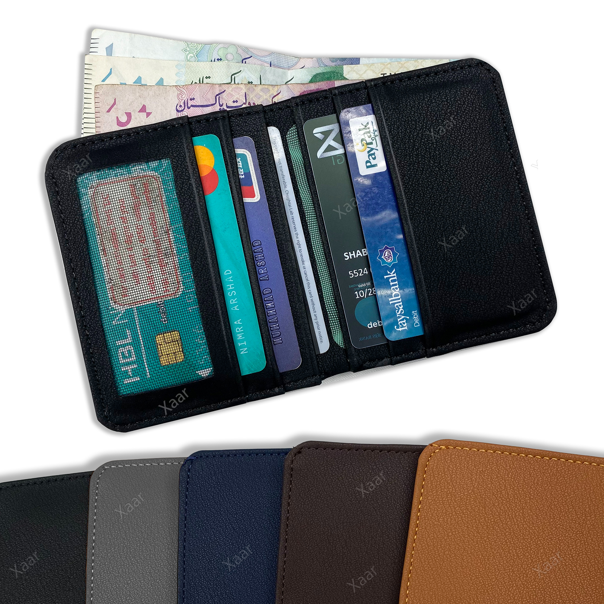 Slim Wallet for Men | Smart & Stylish PU Leather Wallet | 6 Card Slots, Cash Pocket, ID Window | Pocket-Friendly Card Holder Purse