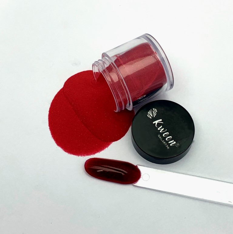 KWEEN Acrylic Powder Red Glitter Nail Dust Professional Glitter Acrylic Nail Dust for Extend/Sculpture/Build Nail Powder