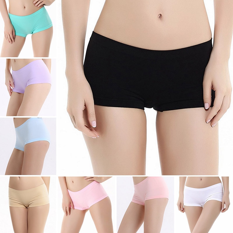 Buy Wholesale China Spot Product Breathable Underwear Women Polyester  Underwear Sports Shorts Comfortable Briefs For Women & Underwear