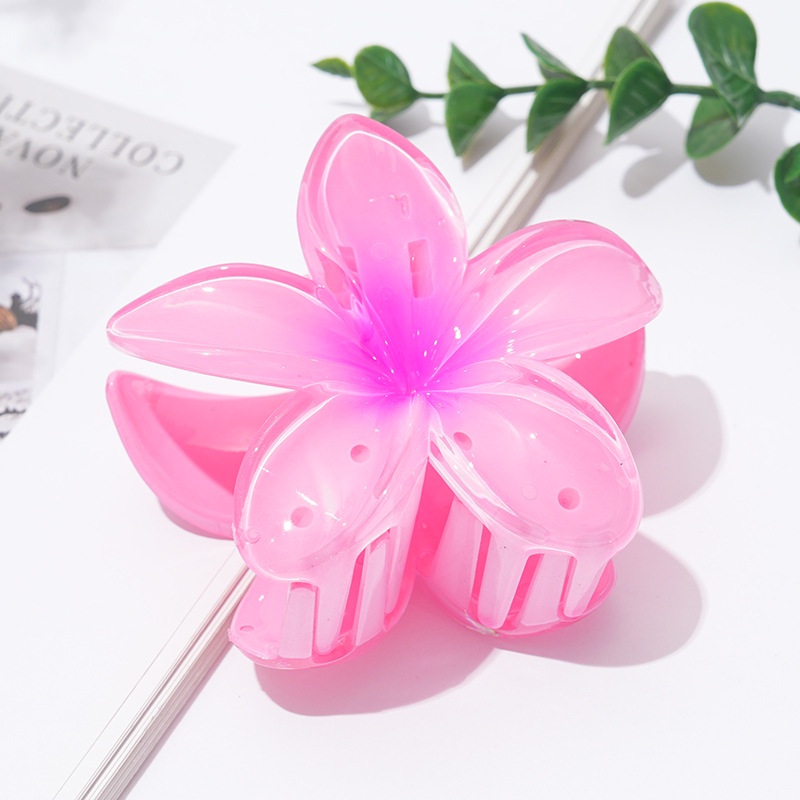 New 2024 Flower Hair Clip Candy Color Hair Claw for Women Accessories