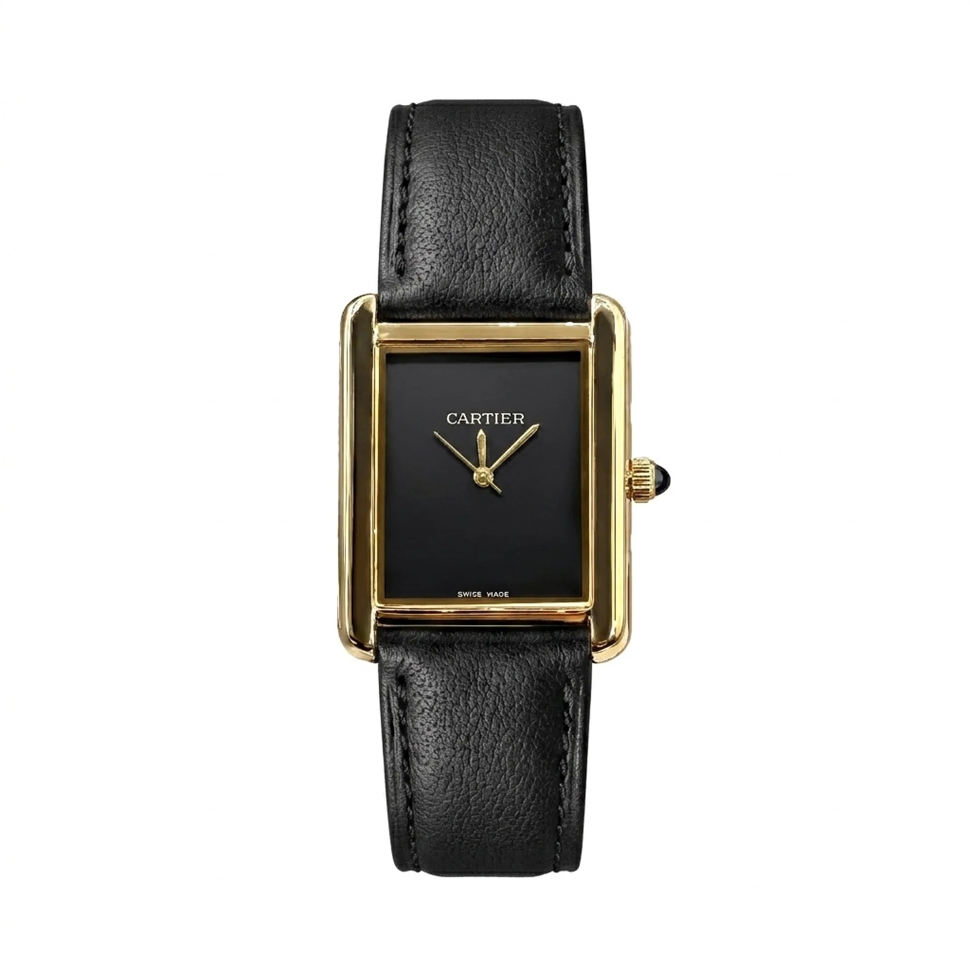 Latest Style Fashionable New Smart Watch with Leather Strap - for Men