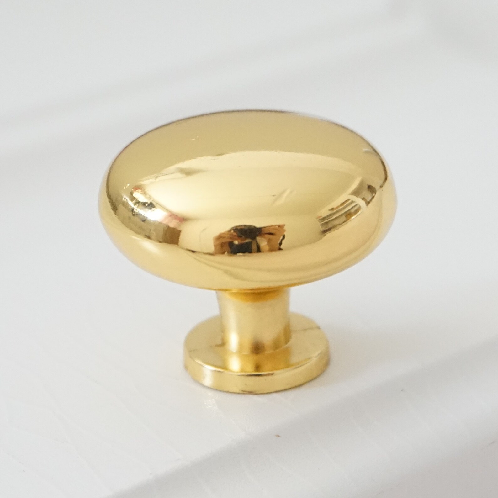 Drawer Pulls and Knobs,1-1/4" Diameter Gold Round Knobs for Cabinets ...