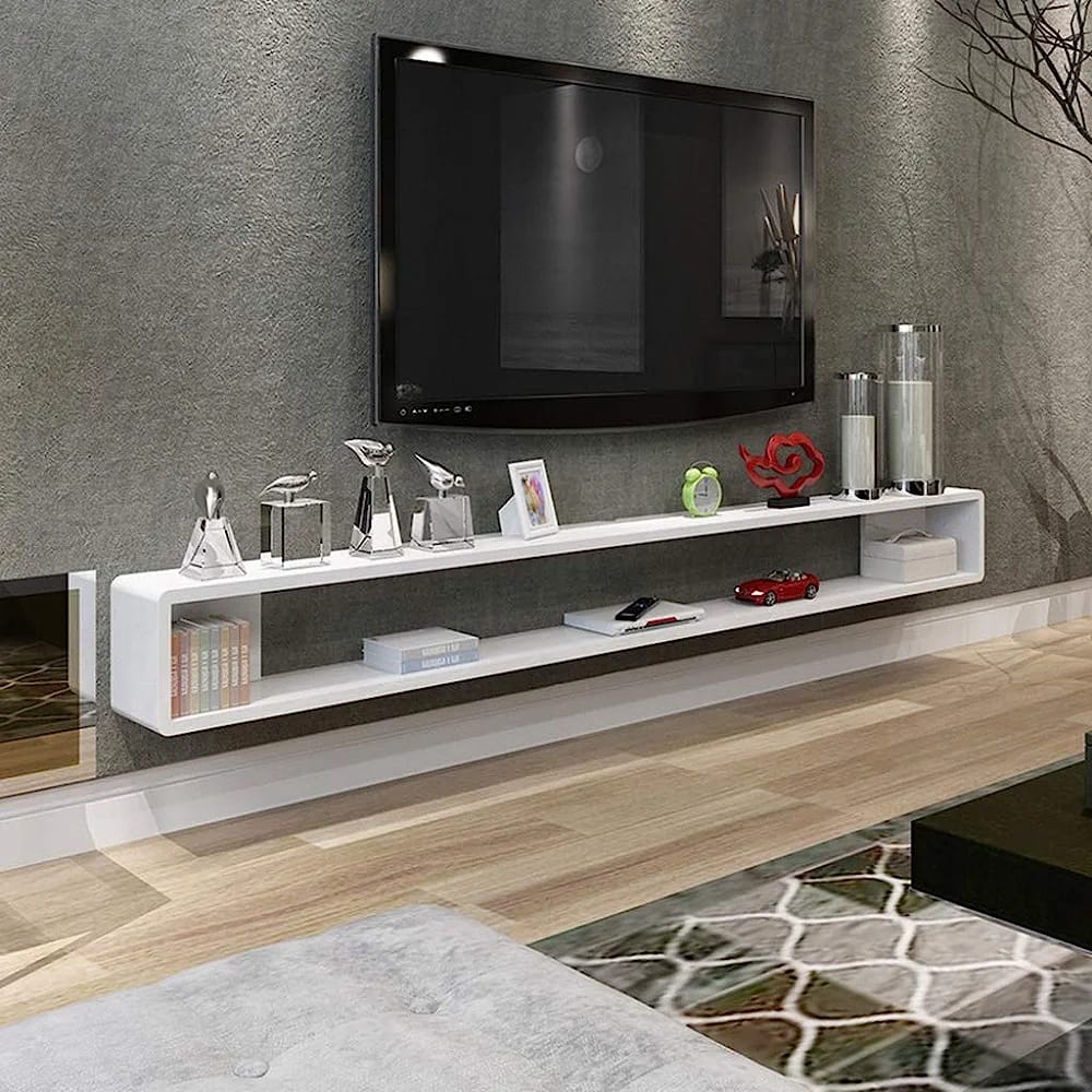 Led tv shelf Wall mounted lcd racks Floating tv stand Tv enterianment