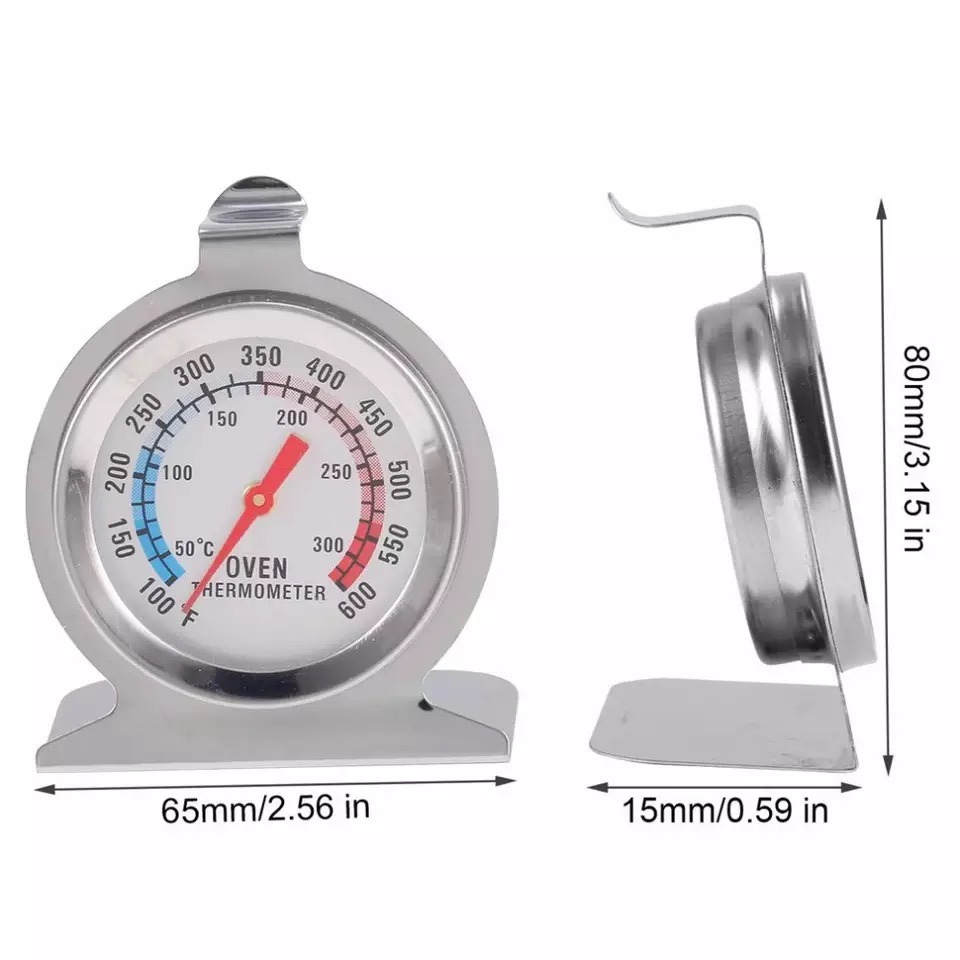 OVEN THERMOMETER TEMPERATURE METER STAINLESS STEEL OVEN COOKER TEMPERATURE GAUGE FOR HOME KITCHEN FOOD KITCHEN ACCESSORIES