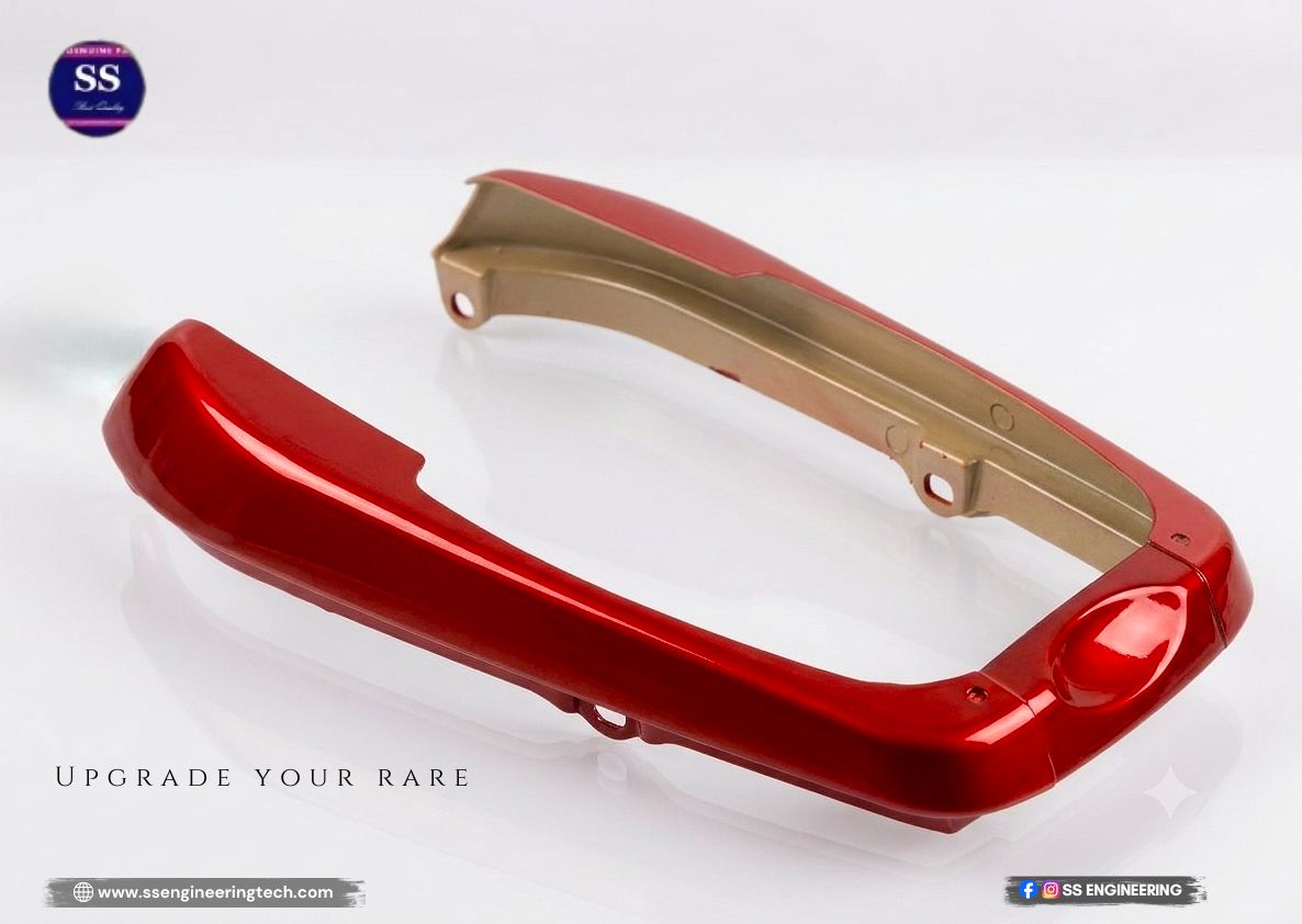 Seat Cowall Patti Black & Red ( 3 Pcs ) CDi 70 By SS Engineering