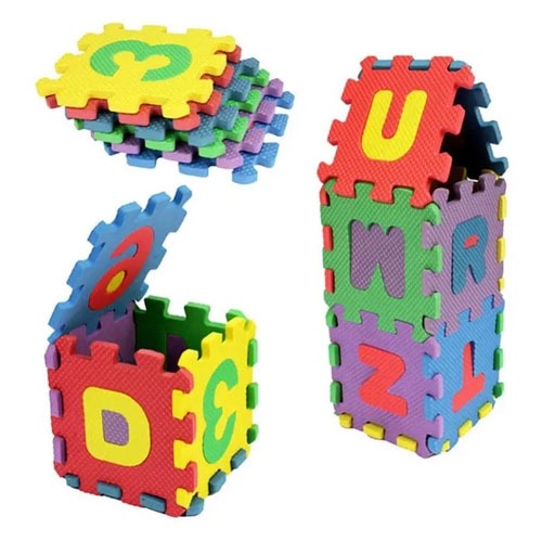 36Pcs Set Alphabet Letters Numbers Puzzle Kids Puzzles Toys Foam Mat ABC & 123 Puzzle Foam Floor Mat for kids