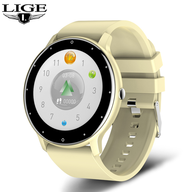 LIGE New Fashion Smart Watch Men Full Touch Sports Bracelet Waterproof
